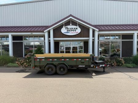 New Liberty 6'11  x 14' Telescopic Dump Trailer 15.4K