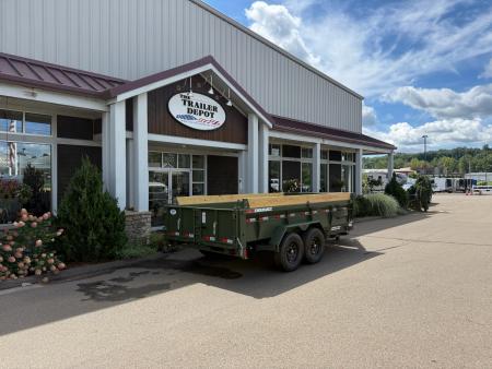 New Liberty 6'11" x 14' Telescopic Dump Trailer 15.4K