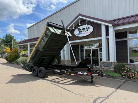 New Liberty 6'11" x 14' Telescopic Dump Trailer 15.4K