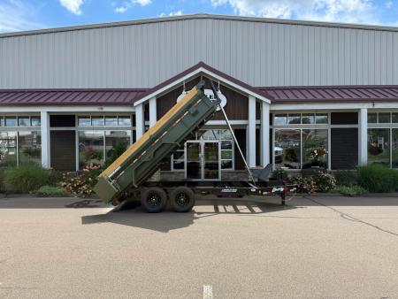 New Liberty 6'11" x 14' Telescopic Dump Trailer 15.4K