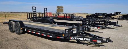 New 2027 PJ Trailers 83" x 22' 6" Channel Equipment Tilt, w/14ply Tires (T6) Tilt Trailer