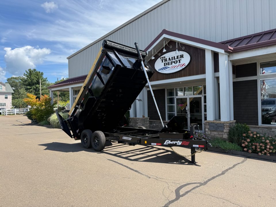 New Liberty 6'11" x 14' Telescopic Dump Trailer With High Sides 15.4K