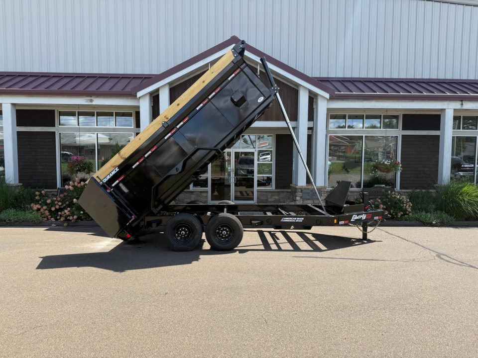 New Liberty 6'11" x 14' Telescopic Dump Trailer With High Sides 15.4K