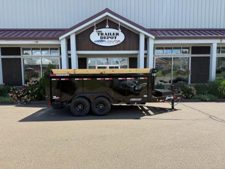 New Liberty 6'11  x 14' Telescopic Dump Trailer With High Sides 15.4K