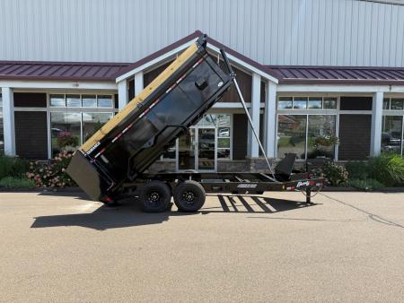 New Liberty 6'11" x 14' Telescopic Dump Trailer With High Sides 15.4K