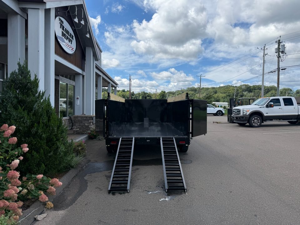 New Liberty 6'11" x 16' Telescopic Dump Trailer With High Sides 15.4K