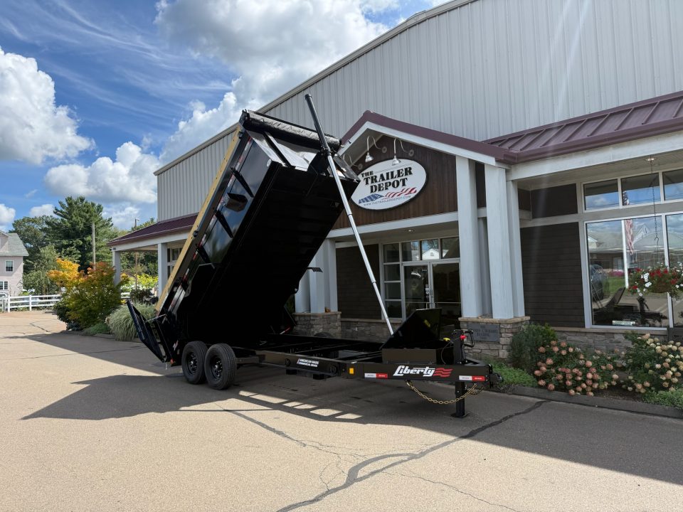 New Liberty 6'11" x 16' Telescopic Dump Trailer With High Sides 15.4K