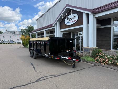 New Liberty 6'11" x 16' Telescopic Dump Trailer With High Sides 15.4K