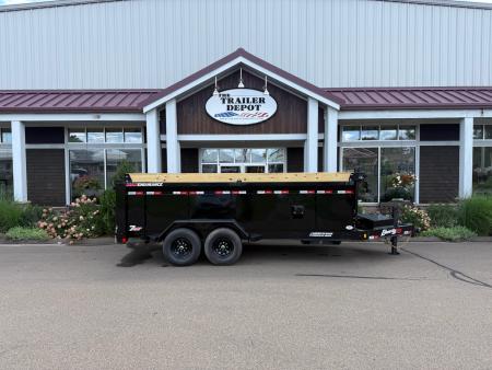 New Liberty 6'11  x 16' Telescopic Dump Trailer With High Sides 15.4K