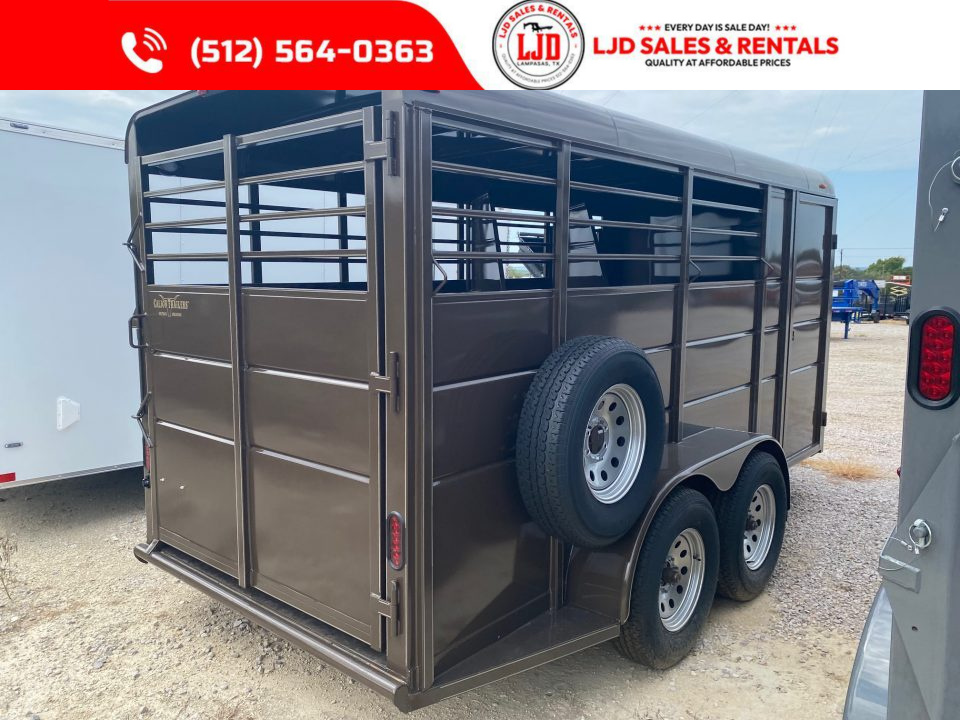 New 2027 Calico - 3 Horse Slant Trailer - 6'W x 16' L x6'6"Tall - Mats