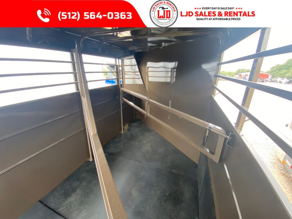 New 2027 Calico - 3 Horse Slant Trailer - 6'W x 16' L x6'6"Tall - Mats
