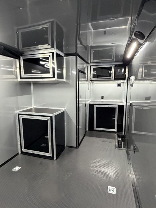 New 2027 Spartan 28' "Pro-Series" - BATHROOM Race Trailer, PolyCor, 7'4" Interior, 12K GVWR Torsion Spread Axles, A/C, Rubber Coin PKG