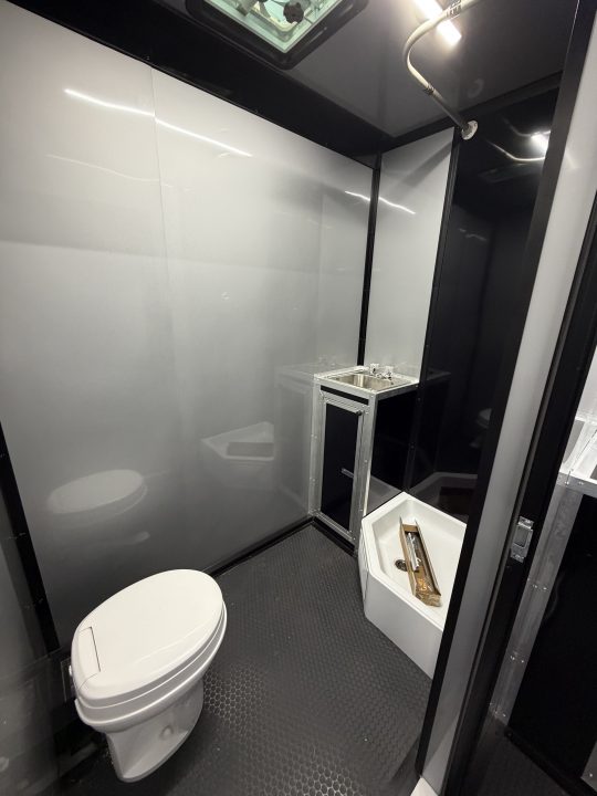 New 2027 Spartan 28' "Pro-Series" - BATHROOM Race Trailer, PolyCor, 7'4" Interior, 12K GVWR Torsion Spread Axles, A/C, Rubber Coin PKG