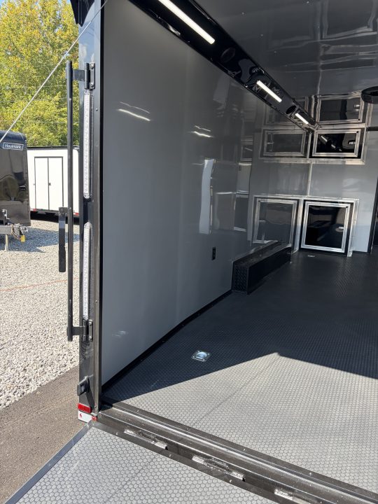 New 2027 Spartan 28' "Pro-Series" - BATHROOM Race Trailer, PolyCor, 7'4" Interior, 12K GVWR Torsion Spread Axles, A/C, Rubber Coin PKG