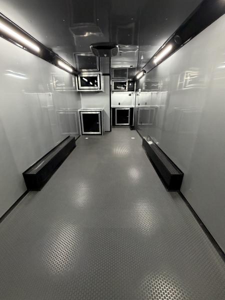 New 2027 Spartan 28' "Pro-Series" - BATHROOM Race Trailer, PolyCor, 7'4" Interior, 12K GVWR Torsion Spread Axles, A/C, Rubber Coin PKG