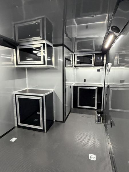 New 2027 Spartan 28' "Pro-Series" - BATHROOM Race Trailer, PolyCor, 7'4" Interior, 12K GVWR Torsion Spread Axles, A/C, Rubber Coin PKG