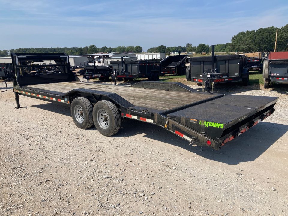 New 2021 Load Trail 102X26 TANDEM 14K GN W/ DRIVE OVER FENDERS & MAX RAMPS Equipment Trailer