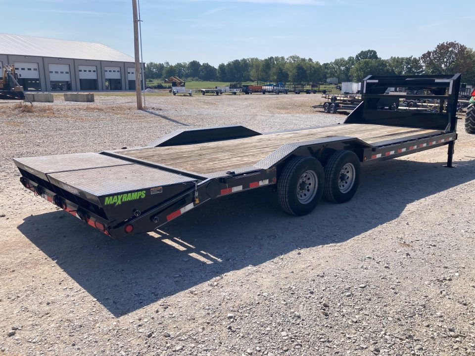New 2021 Load Trail 102X26 TANDEM 14K GN W/ DRIVE OVER FENDERS & MAX RAMPS Equipment Trailer