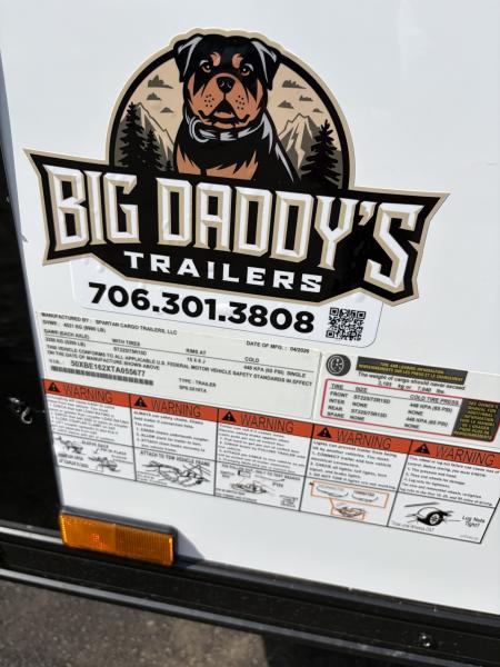 New 2027 Spartan Cargo 8.5x16 Enclosed Trailer, Pro-Series, 10K GVWR, Polycor, 7' Interior, Tube Cross Members