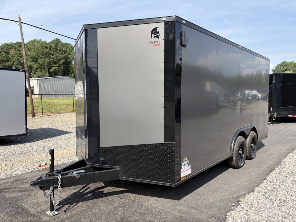 New 2027 Spartan Cargo 8.5x16 Enclosed Trailer, Pro-Series, 10K GVWR, Polycor, 7' Interior, Tube Cross Members