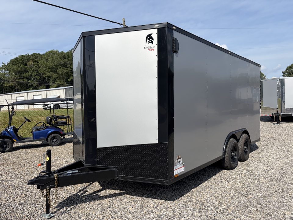 New 2027 Spartan Cargo 8.5x16 Enclosed Trailer, Pro-Series, 10K GVWR, Polycor, 7' Interior, Tube Cross Members
