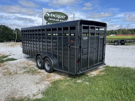New 2026 Calico LIVESTOCK W/ 2 CUT GATES/ REAR SLIDER/ 6'8X20