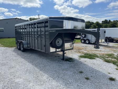 New 2026 Calico LIVESTOCK W/ 2 CUT GATES/ REAR SLIDER/ 6'8X20