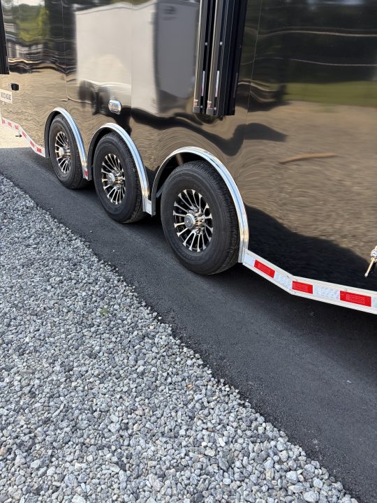 New 2027 Haulmark EDGE 28 Stacker Race Trailer, Finished Race Interior, 21K GVWR, Awnings, Lift