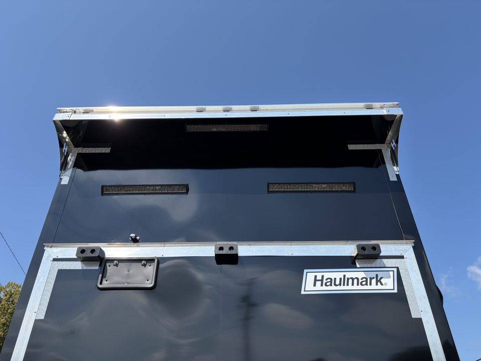 New 2027 Haulmark EDGE 28 Stacker Race Trailer, Finished Race Interior, 21K GVWR, Awnings, Lift