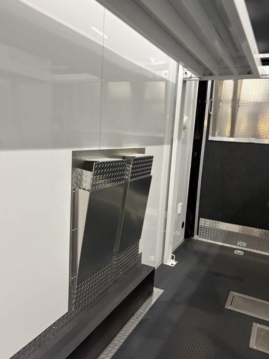 New 2027 Haulmark EDGE 28 Stacker Race Trailer, Finished Race Interior, 21K GVWR, Awnings, Lift