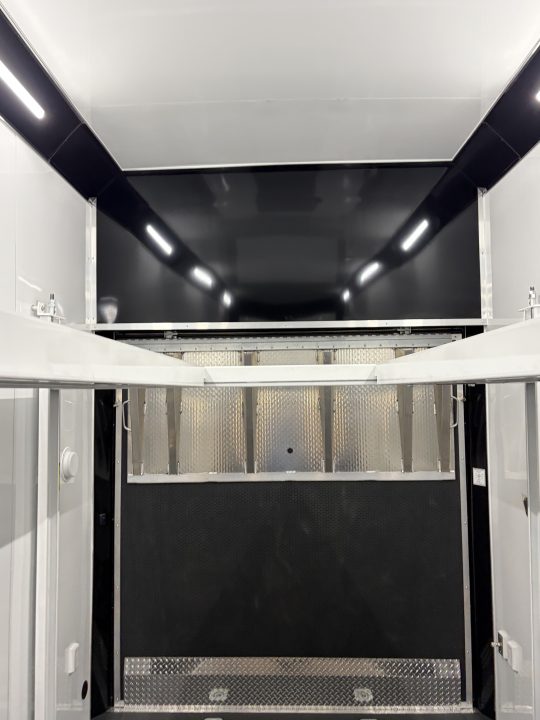 New 2027 Haulmark EDGE 28 Stacker Race Trailer, Finished Race Interior, 21K GVWR, Awnings, Lift
