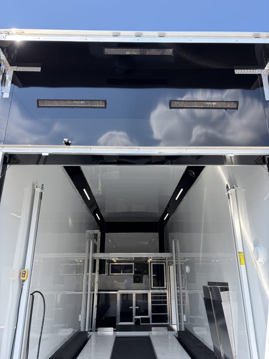New 2027 Haulmark EDGE 28 Stacker Race Trailer, Finished Race Interior, 21K GVWR, Awnings, Lift