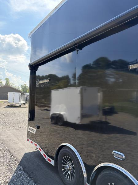 New 2027 Haulmark EDGE 28 Stacker Race Trailer, Finished Race Interior, 21K GVWR, Awnings, Lift