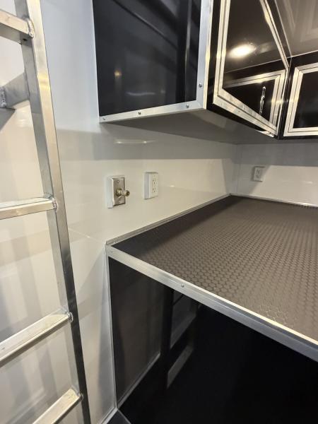 New 2027 Haulmark EDGE 28 Stacker Race Trailer, Finished Race Interior, 21K GVWR, Awnings, Lift