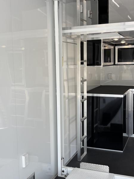 New 2027 Haulmark EDGE 28 Stacker Race Trailer, Finished Race Interior, 21K GVWR, Awnings, Lift