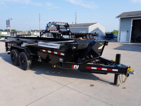New 2027 PJ Trailers DT1 83"x16ft Dump Trailer