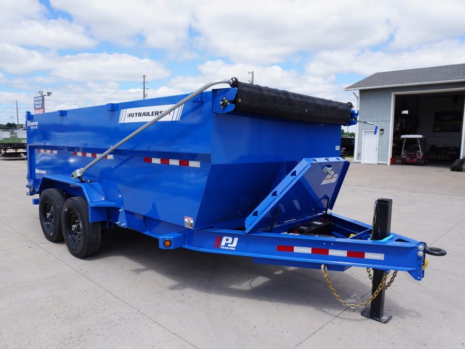 New 2027 PJ Trailers DT1 83"x16ft Dump Trailer