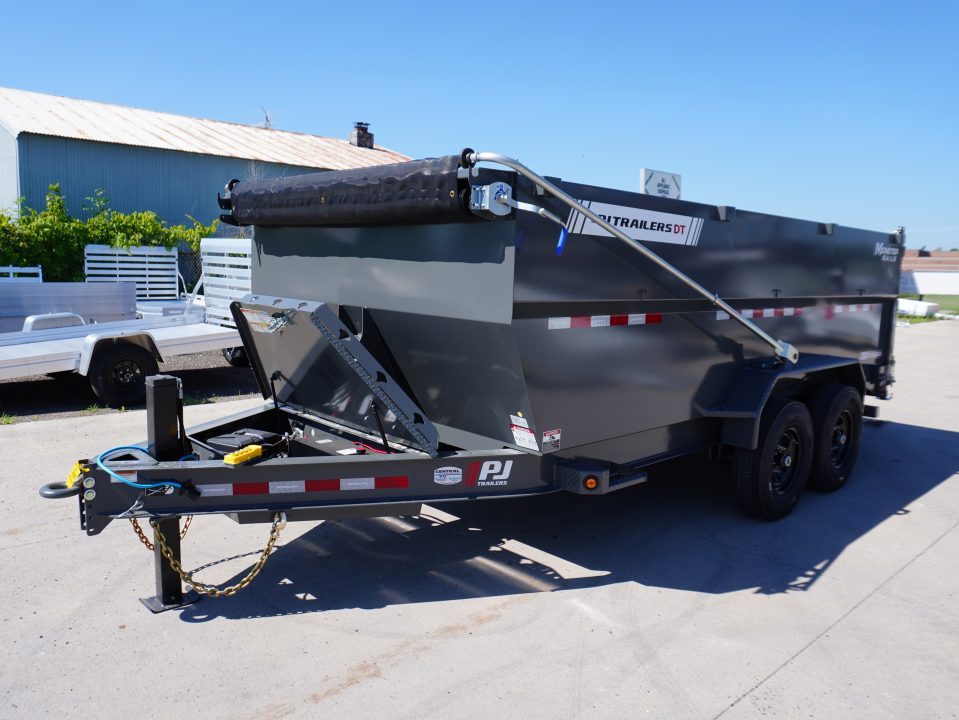 New 2027 PJ Trailers DT1 83"x16ft Dump Trailer