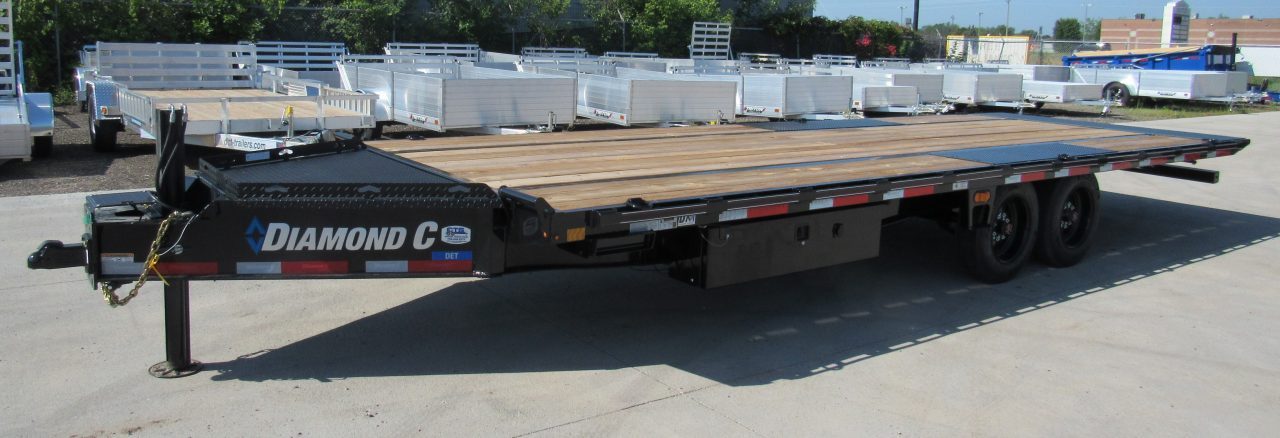 New 2026 Diamond C Trailers DET208 24ft Tilt Trailer