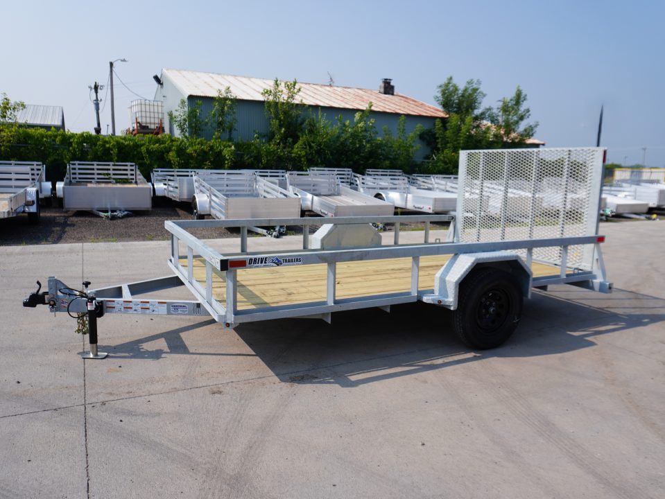 New 2027 Drive Trailers 7x12ft Galvanized Utility Utility Trailer