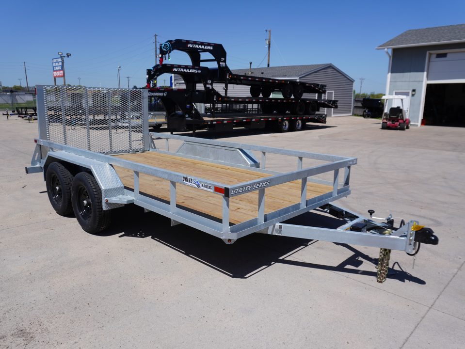 New 2027 Drive Trailers 7x14ft Galvanized Utility Trailer