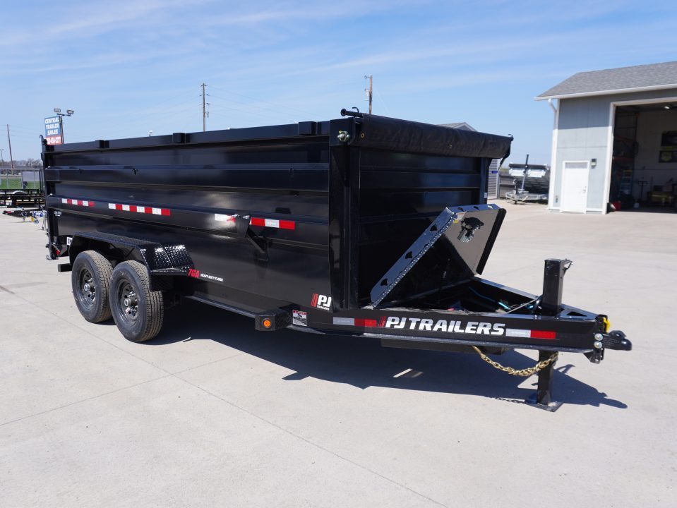 New 2027 PJ Trailers DM 83"x16ft Dump Trailer