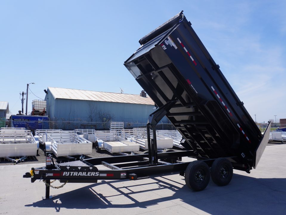 New 2027 PJ Trailers DM 83"x16ft Dump Trailer