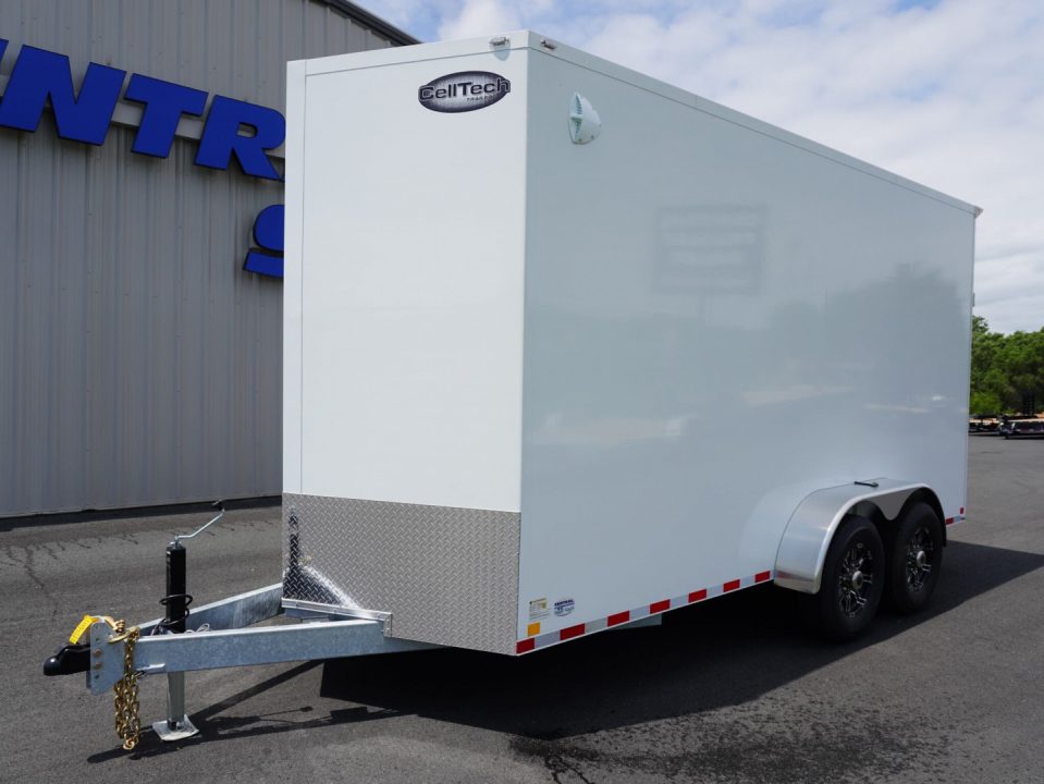 New 2025 Cell-Tech Trailers 7x16ft Galvanized Enclosed