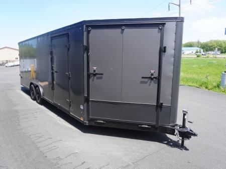 New 2026 Discovery Trailers 8.5x24+5'V Snowmobile Trailer