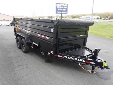 New 2027 PJ Trailers DM 83"x16ft Dump Trailer