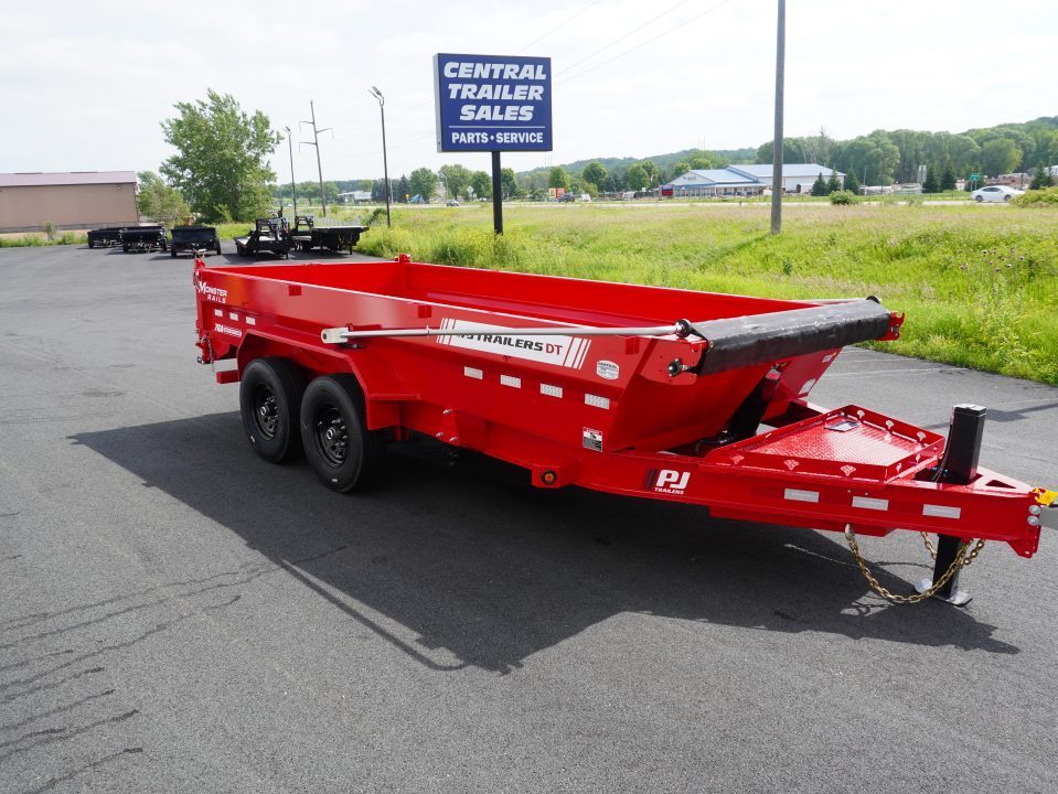 New 2027 PJ Trailers DT1 83"x16ft Dump Trailer
