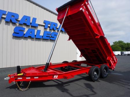 New 2027 PJ Trailers DT1 83"x16ft Dump Trailer