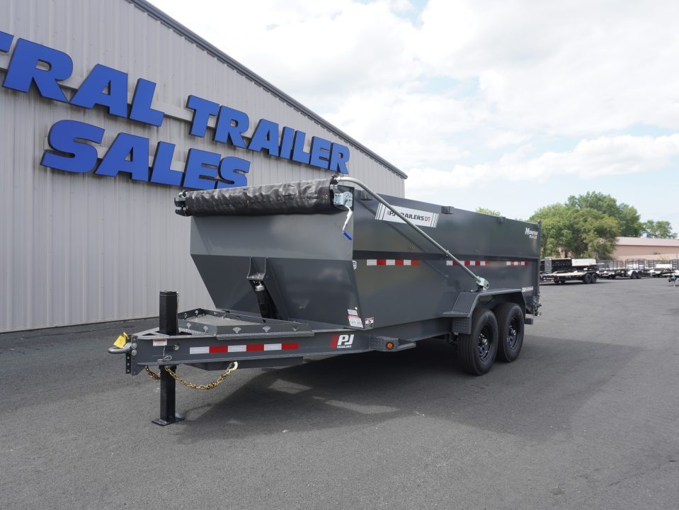 New 2027 PJ Trailers DT1 83"x16ft Dump Trailer
