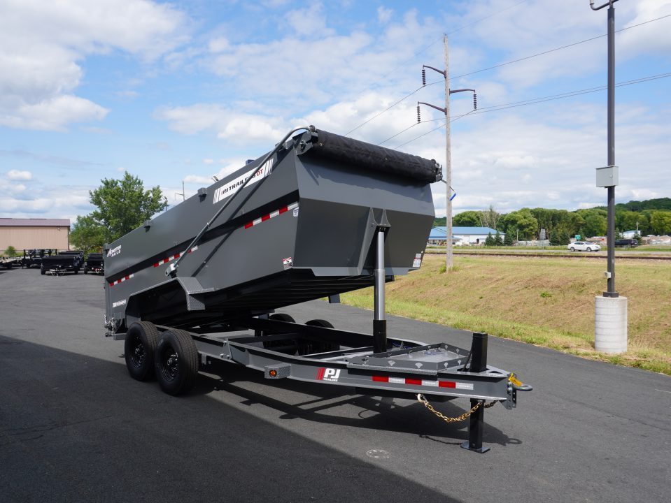 New 2027 PJ Trailers DT1 83"x16ft Dump Trailer